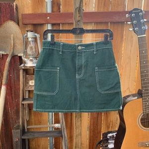 Forever 21 Canvas Skirt With Pockets.